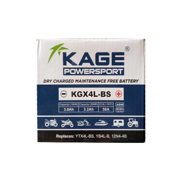KAGE POWERSPORT Battery - KGX4L-BS
