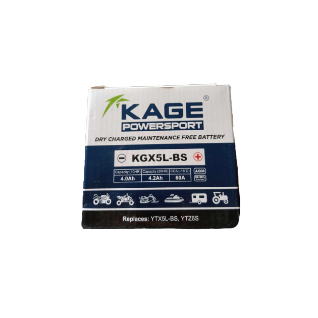 KAGE POWERSPORT Battery - KGX5L-BS